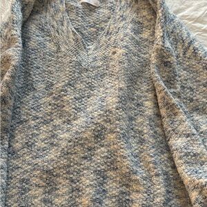 LC Lauren Conrad Blue and Cream Sweater